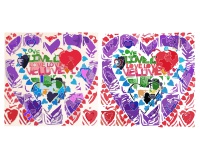 (image for) Street art heart 3, colors and two different methods of vectorizing
